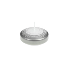Svíčka plovoucí Tonnet 70x25 mm - stříbrná metalíza Svíčka plovoucí Tonnet 70x25 mm - stříbrná metalíza