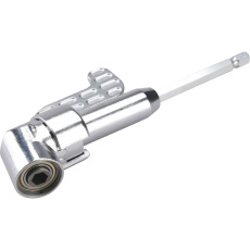 POŠK. OBAL úhlový nástavec/držák hrotů do vrtačky, 1/4"x140mm (105°) s magnetem POŠK. OBAL úhlový nástavec/držák hrotů do vrtačky, 1/4"x140mm (105°) s magnetem