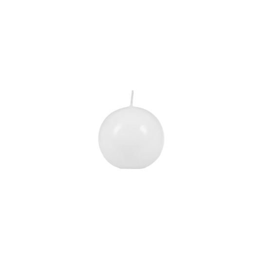 Svíčka Basic Sphere 80 mm - bílá