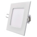 LED vestavné svítidlo PROFI, čtvercové, bílé, 6W teplá bílá