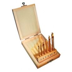 Sada frézovacích vrtáků HSS TITAN 6ks 3-8mm Sada frézovacích vrtáků HSS TITAN 6ks 3-8mm