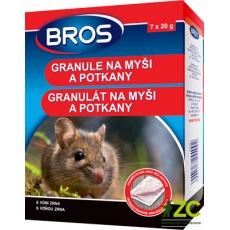 Bros - granule na myši a potkany 140 g