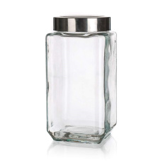 Dóza skleněná AKCENT 1000 ml, nerez víčko Dóza skleněná AKCENT 1000 ml, nerez víčko