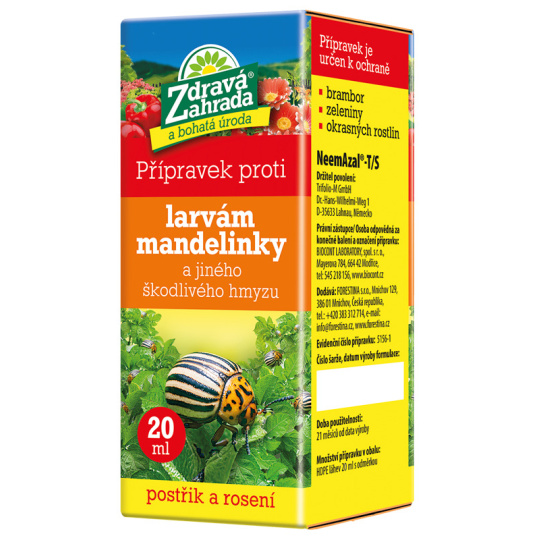Zdravá zahrada - Přípravek proti larvám mandelinky 20 ml (04.2026) DOPRODEJ