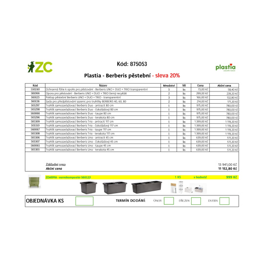 KD Displej - Plastia - Berberis pěstební