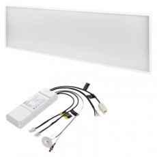 LED panel 30×120, obdélníkový vestavný bílý, 40W neutr. b., Emergency LED panel 30×120, obdélníkový vestavný bílý, 40W neutr. b., Emergency