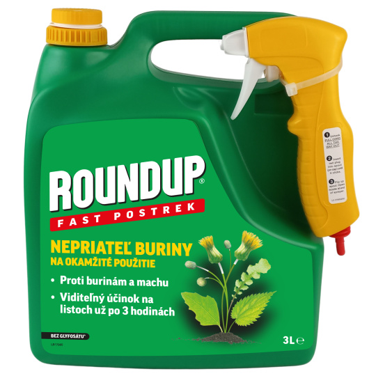 SK Roundup Fast / bez glyfosátu - 3 l rozprašovač EVERGREEN