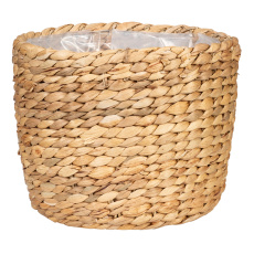 Košík z vodního hyacintu 505 přírodní 20 - s fóliovou vložkou