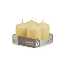 Svíčka adventní - MAT N14 Cylinder 60x90 mm - 4 ks žlutá Svíčka adventní - MAT N14 Cylinder 60x90 mm - 4 ks žlutá