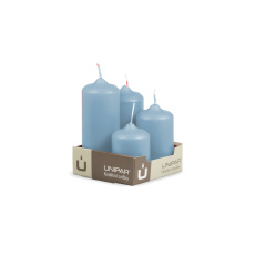 Svíčka adventní - MAT N260 Cylinder Cascada - 4 ks modrá Svíčka adventní - MAT N260 Cylinder Cascada - 4 ks modrá