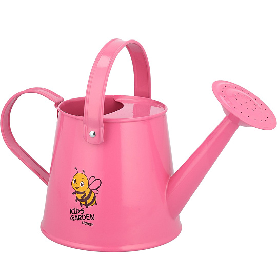 Konvička dětská růžová kovová Stocker