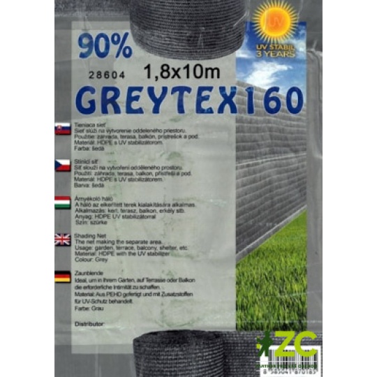 Clona zahradní 90% - 10 x 1,8 m šedá