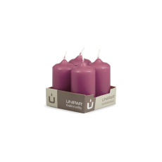 Svíčka adventní - MAT N45 Cylinder 40x80 mm - 4 ks růžová Svíčka adventní - MAT N45 Cylinder 40x80 mm - 4 ks růžová