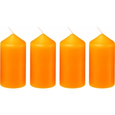Svíčka adventní 40x75 mm - oranžová (4ks) Svíčka adventní 40x75 mm - oranžová (4ks)