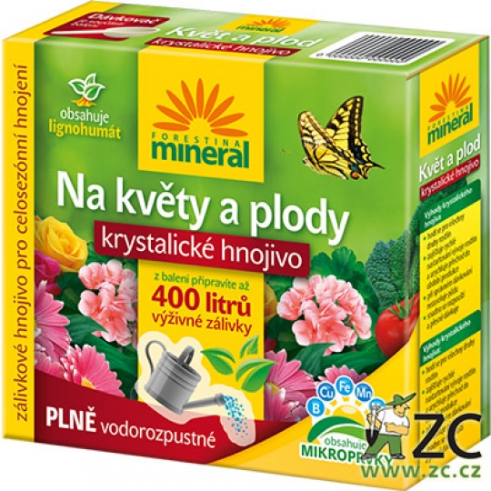 Krystalické hnojivo s lignohumátem - Na květy a plody 400 g