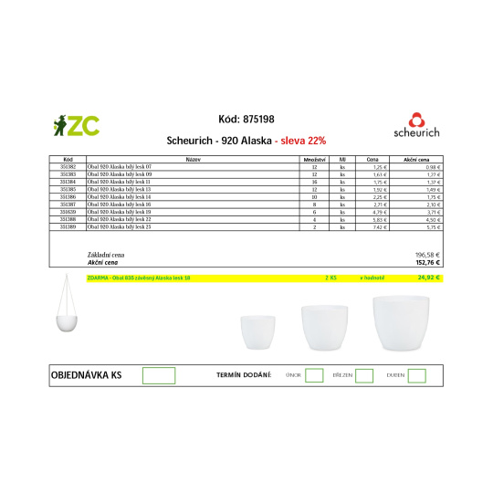 EUR KD Displej - Scheurich - 920 Alaska