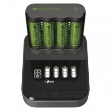 Nabíječka baterií GP Pro P461 + 4× AA ReCyko 2700 + DOCK Nabíječka baterií GP Pro P461 + 4× AA ReCyko 2700 + DOCK