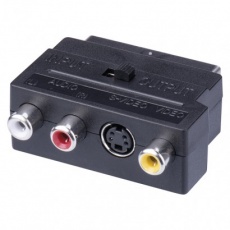 Redukce SCART na 3x CINCH + SVHS adaptér Redukce SCART na 3x CINCH + SVHS adaptér