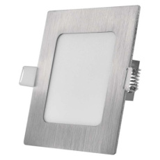 LED vestavné svítidlo NEXXO, čtvercové, stříbrné, 7W, se změnou CCT