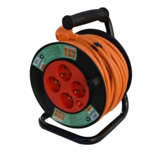 Kabel prodlužovací navíjecí 50m 4zásuvky IP20 Kabel prodlužovací navíjecí 50m 4zásuvky IP20