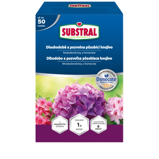 Substral Osmocote dlouhodobé hnojivo - pro rododendrony a hortenzie 750g