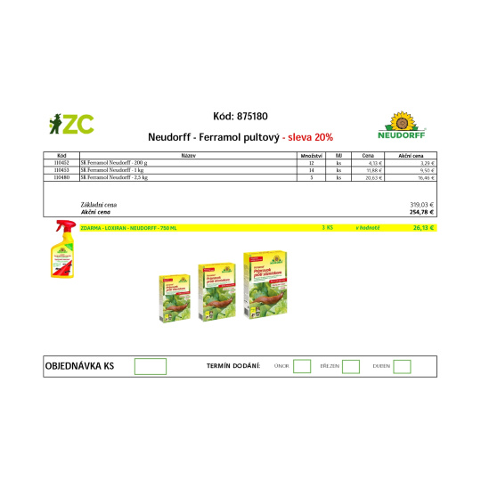 EUR KD Displej - Neudorff - Ferramol pultový