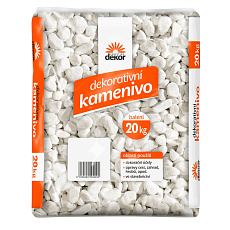 Mramor bílý valoun 25-40 mm - 20 kg (cena bez slev)