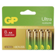 Alkalická baterie GP Ultra AA (LR6), 8 ks - 8ks