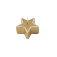 Svíčka Star 60 x 30 mm - zlatá metalíza