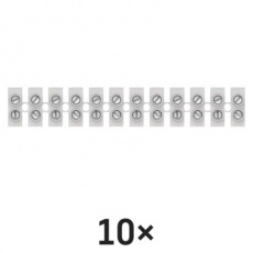 Svorkovnice 12x4,0 mm bílá - 10ks Svorkovnice 12x4,0 mm bílá - 10ks