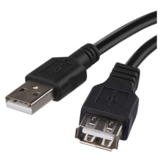 USB kabel 2.0 A vidlice – A zásuvka 2m USB kabel 2.0 A vidlice – A zásuvka 2m