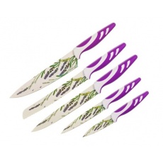 BANQUET Sada nožů s nepřilnavým povrchem LAVENDER Violet, 5 ks BANQUET Sada nožů s nepřilnavým povrchem LAVENDER Violet, 5 ks