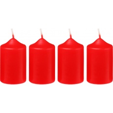 Svíčka adventní 40x60 mm - červená (4ks) Svíčka adventní 40x60 mm - červená (4ks)