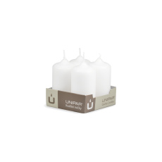 Svíčka adventní - MAT N01 Cylinder 40x80 mm - 4 ks bílá Svíčka adventní - MAT N01 Cylinder 40x80 mm - 4 ks bílá