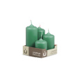 Svíčka adventní -  MAT N182 Cylinder Cascada - 4 ks tyrkysová