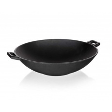 BANQUET Pánev WOK litinová EXCELLENT průměr 36,5 cm, černá BANQUET Pánev WOK litinová EXCELLENT průměr 36,5 cm, černá