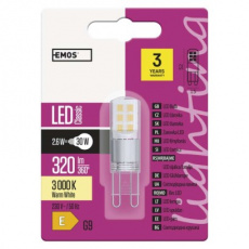 LED žárovka Classic JC 2,6W G9 teplá bílá LED žárovka Classic JC 2,6W G9 teplá bílá
