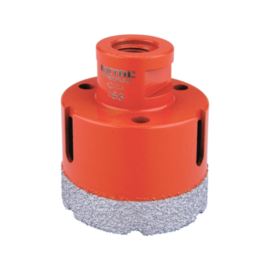 korunka vykružovací diamantová, O 53mm, závit M14