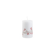 Svíčka vánoční Country Xmas Pillar 60x100 mm - bílá