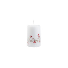 Svíčka vánoční Country Xmas Pillar 60x100 mm - bílá Svíčka vánoční Country Xmas Pillar 60x100 mm - bílá