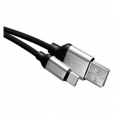 Nabíjecí a datový kabel USB-A 2.0 / USB-C 2.0, 1 m, černý