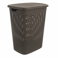Koš prádl. víko UH Loop 47l tm. šedý Koš prádl. víko UH Loop 47l tm. šedý