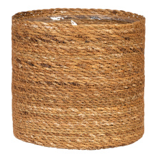 Košík z mořské trávy 508 oříšková 19 - s fóliovou vložkou