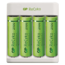 Nabíječka baterií GP Eco E411 + 4× AA 2100 + 4× AAA 800 Nabíječka baterií GP Eco E411 + 4× AA 2100 + 4× AAA 800