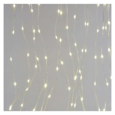 LED vánoční drop řetěz – záclona, 2,9x2 m, venkovní i vnitřní, teplá bílá, programy LED vánoční drop řetěz – záclona, 2,9x2 m, venkovní i vnitřní, teplá bílá, programy