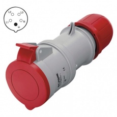 Spojka 5P 32A/400V, IP44 Spojka 5P 32A/400V, IP44