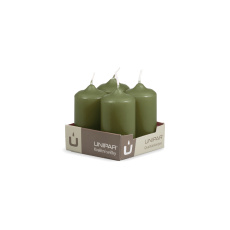 Svíčka adventní - MAT N86 Cylinder 40x80 mm - 4 ks zelená Svíčka adventní - MAT N86 Cylinder 40x80 mm - 4 ks zelená