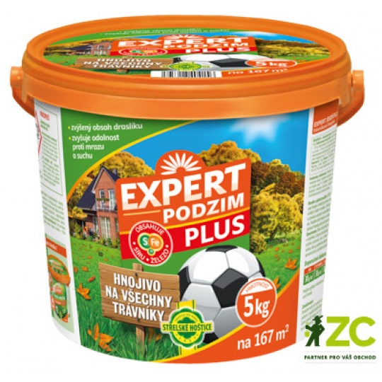 Hnojivo trávníkové - Expert podzim Plus 5 kg kbelík