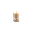 Svíčka vánoční  Festive Flare Pillar 50 x 75 mm - zlatá metalíza