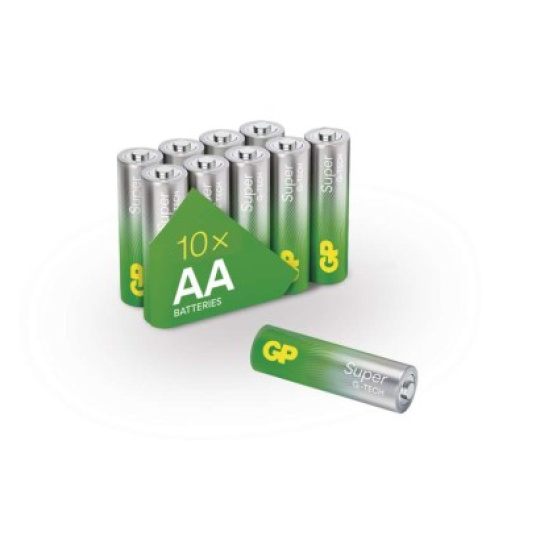 Alkalická baterie GP Super AA (LR6) - 10ks